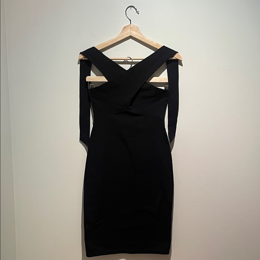 NWOT American Apparel Cotton Spandex Jersey Bandeau Pencil Dress in Black